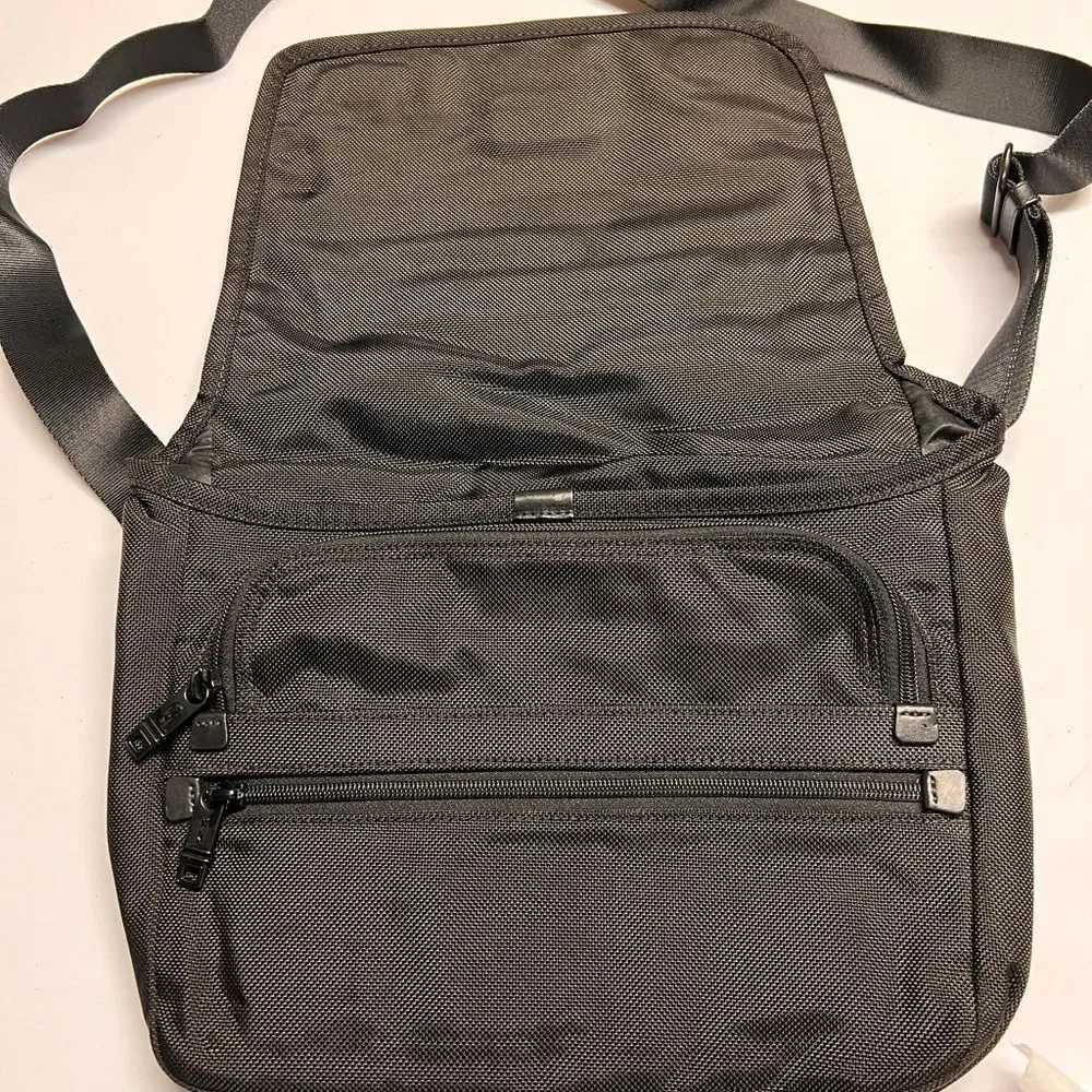 TUMI Black Messenger Bag